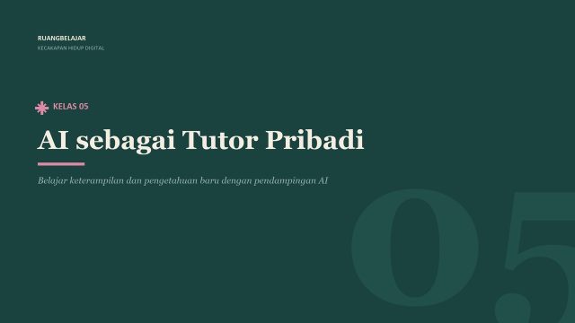 AI sebagai Tutor Pribadi