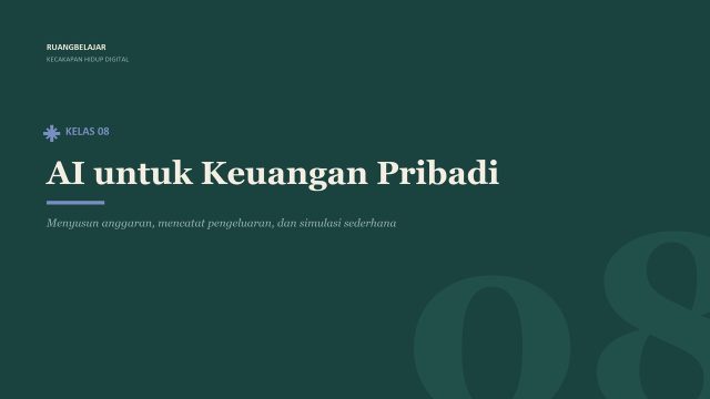 AI untuk Keuangan Pribadi